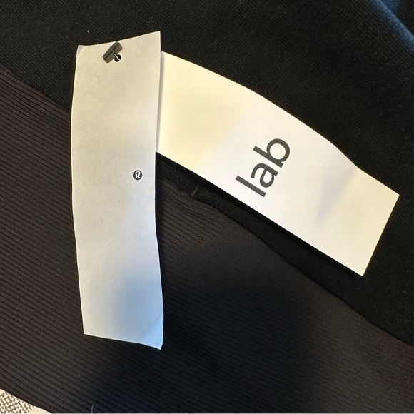 Lululemon Lab Black Yumi Asymmetrical Sweater Wrap New Size 4 - Picture 12 of 13